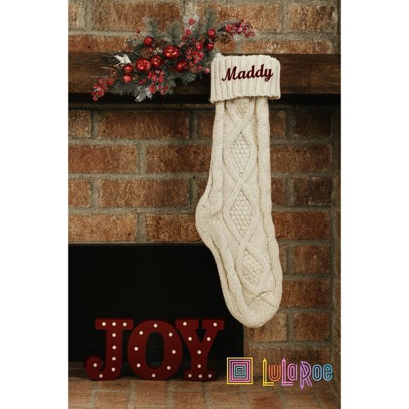 BRAND New Knitted Stocking Personalized w/ Maddy - Picture 1 of 2